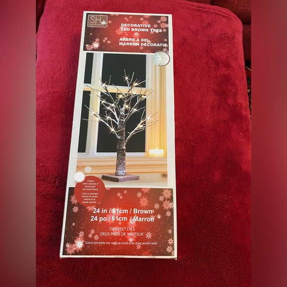 24 Inch Decorative LED Brown Tree Battery Operated - Picture 2 of 3